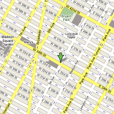 Fifth Avenue Dentist Map